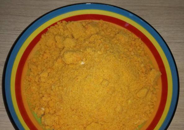 میزان ارزش غذایی آرد سوخاری زرد